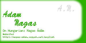 adam magas business card